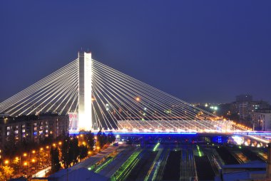 Basarab bridge, Bucharest, Romania clipart