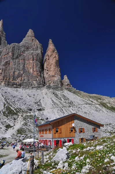 Chalet Lavaredo sulle Dolomiti — Foto Stock