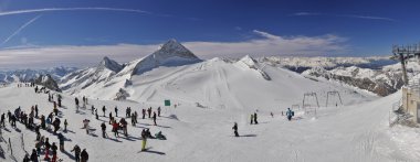 Ski resort in Zillertal clipart