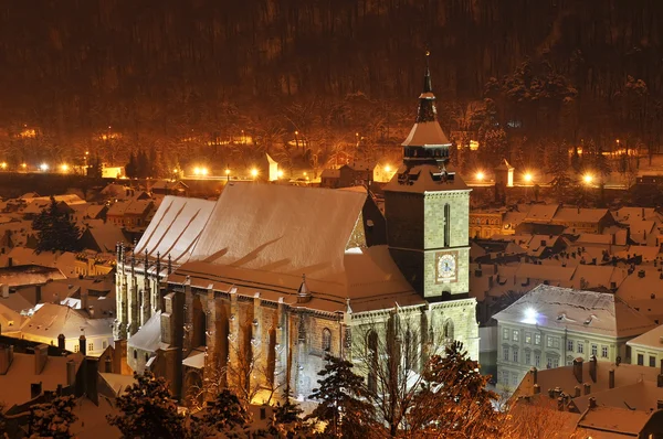 Den svarta kyrkan, brasov, Rumänien — Stockfoto