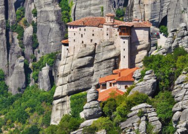 Monastery at Meteora, Greece clipart