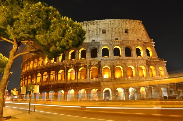 stock image Colosseum at night