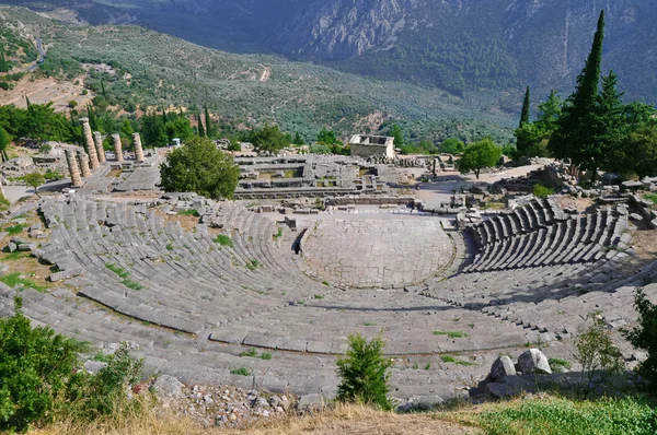 The theatre from Delphi, seen from above — Stock Photo, Image