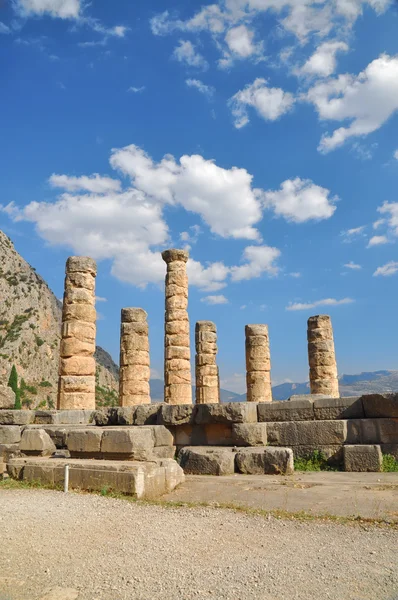 Tempel apollo i Delfi, Grekland — Stockfoto
