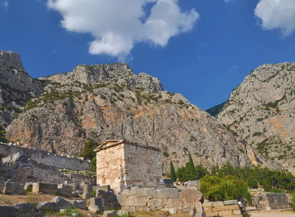 The reconstructed Treasury of Athens — Stock Photo, Image