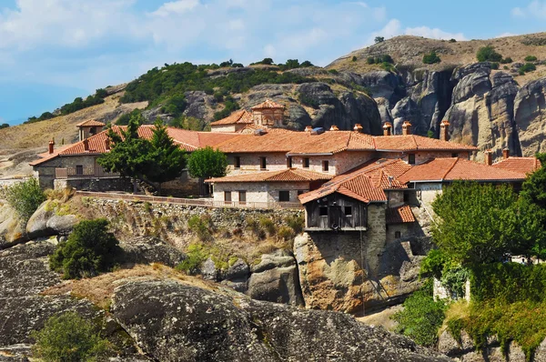 Trójcy Świętej skały klasztor, Meteory, Grecja — Zdjęcie stockowe