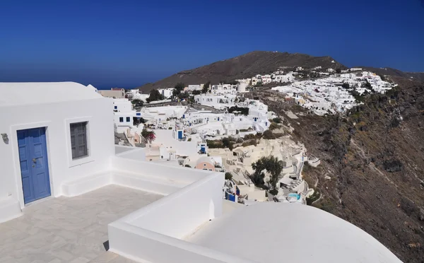 Vista panorâmica de Oia, Santorini, Grécia — Fotografia de Stock