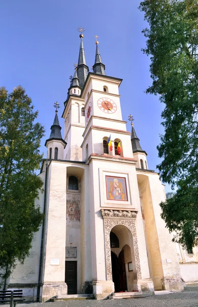 Сент-Миколаївська церква, Брашов, Румунія — стокове фото
