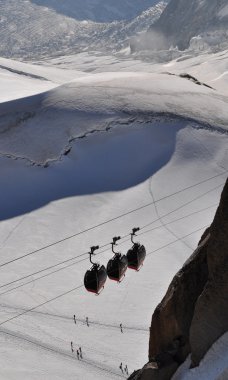 Aiguille du Midi cable car clipart