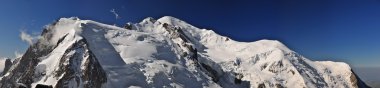 Mont Blanc Massif panoramik görünümü