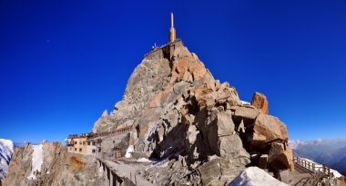 Aiguille du Midi summit needle tower clipart