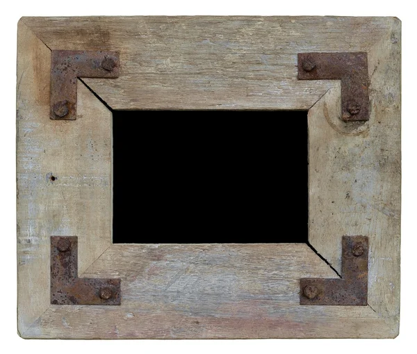 stock image Vintage wooden photo frame