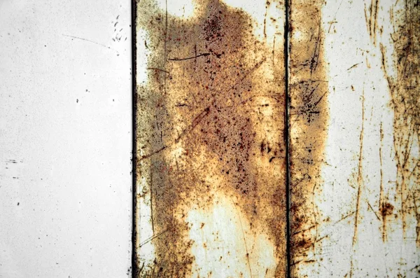 Stary tło zardzewiały metal panelu — Zdjęcie stockowe