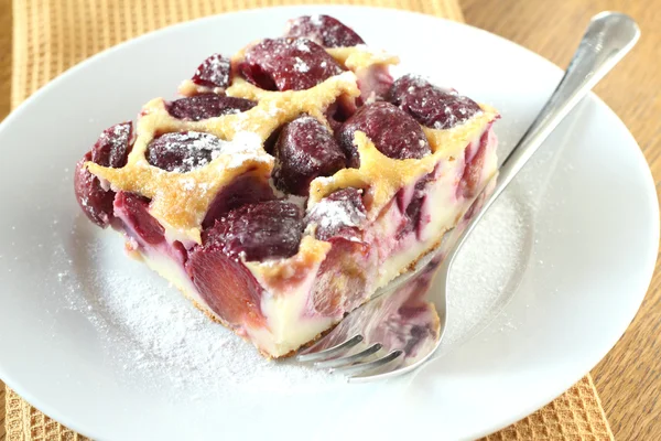 stock image Clafoutis with plums