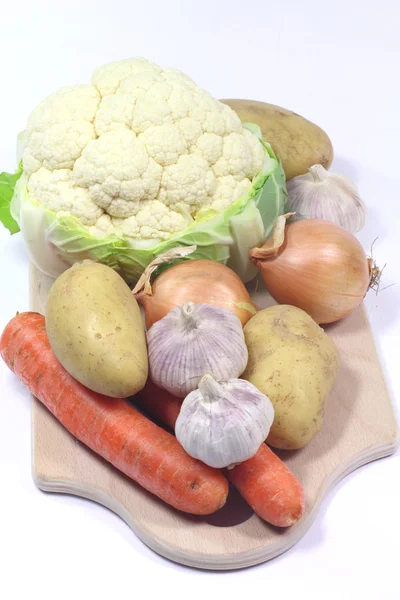 stock image Vegetables on white background