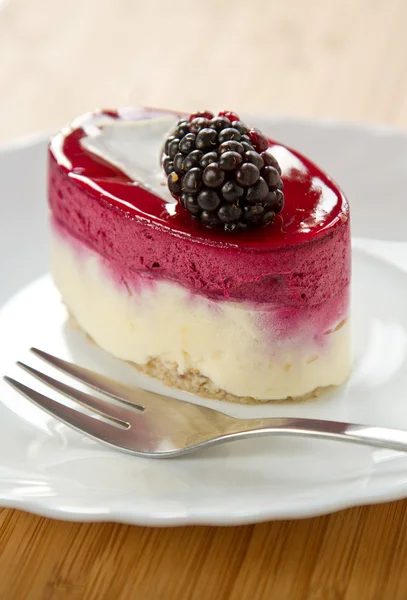 Brombeer Mousse Törtchen — Stock Photo, Image