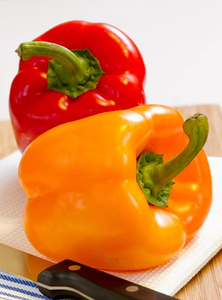 stock image Two bell peppers