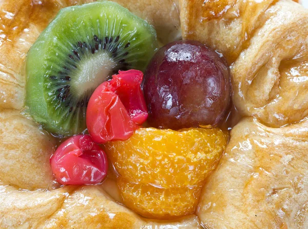 Frutas torta close-up — Fotografia de Stock