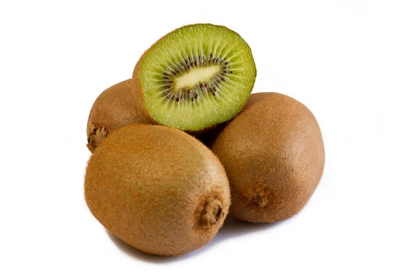 Kiwi fruits isolated on white Royalty Free Stock Photos