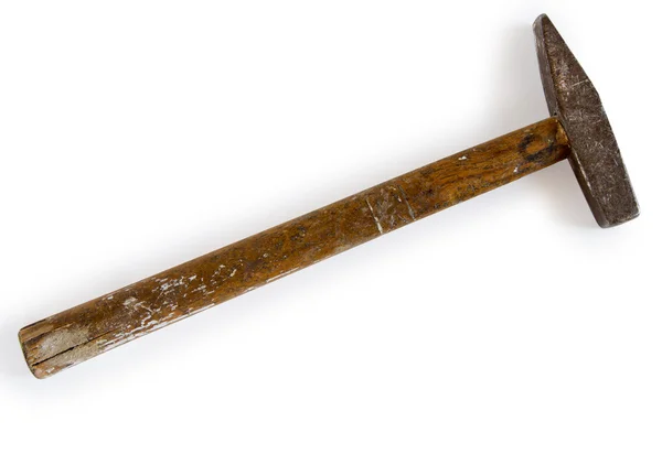 stock image Old hammer isolated with clipping path.