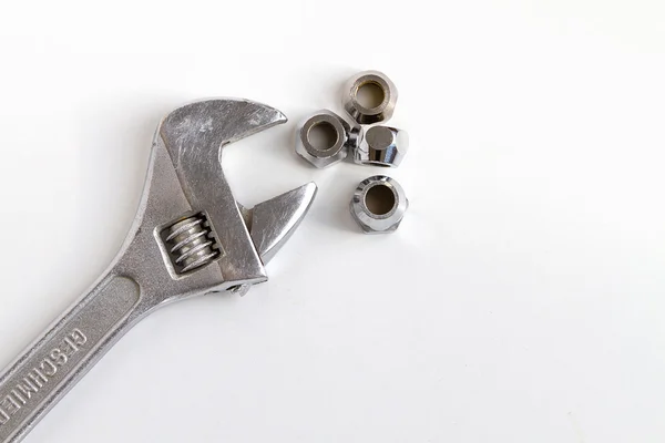 Chave de chave ajustável (chave de macaco ) — Fotografia de Stock