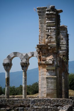Ancient ruins of Philippi clipart