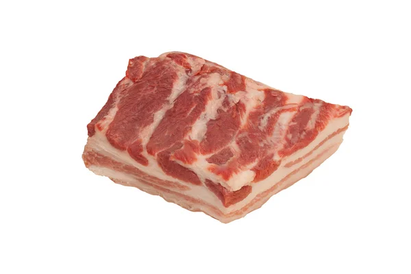 Сырой свиной бекон — стоковое фото