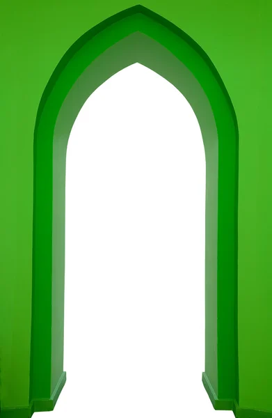 Groen ontwerp van gotische portaal — Stockfoto