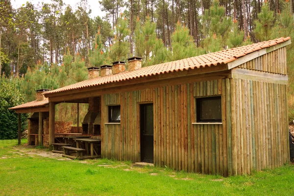 Casa di stoccaggio in legno — Foto Stock