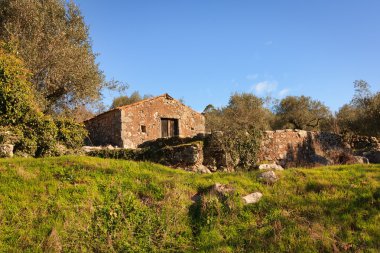 terk edilmiş kırsal ev