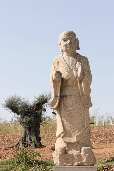 Мармуровий статуя Будди — стокове фото