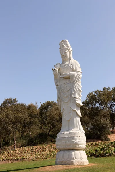 Estatua de buda blanca grande — Foto de Stock
