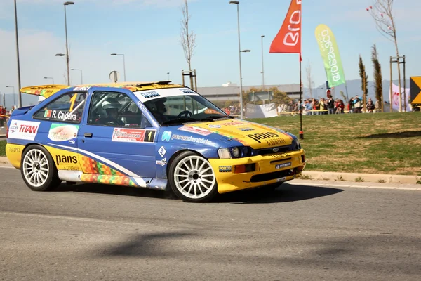 布朗库堡，葡萄牙-3 月 10 日： 费尔南多 · 佩雷斯驾驶福特 cosworth 期间集会布朗库堡 2012 年，布朗库堡，在 2012 年 3 月 10 日的葡萄牙公开赛上集成. — 图库照片