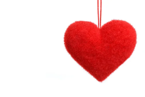 Stock image Red fluffy heart