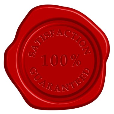 Vector illustration of guarantee stamp clipart