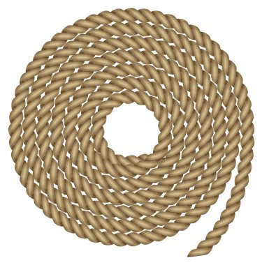 Vector illustration of rope clipart