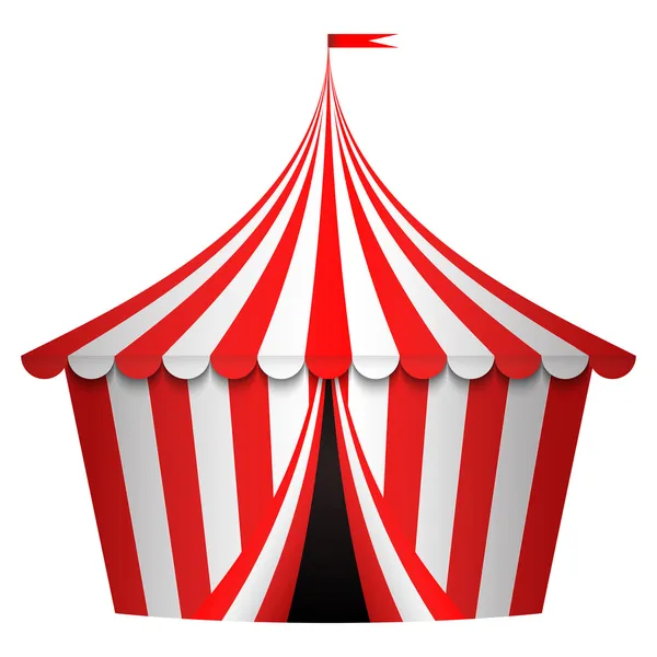Vector illustration of circus tent — Stock Vector