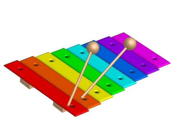 Illustration vectorielle du xylophone — Image vectorielle