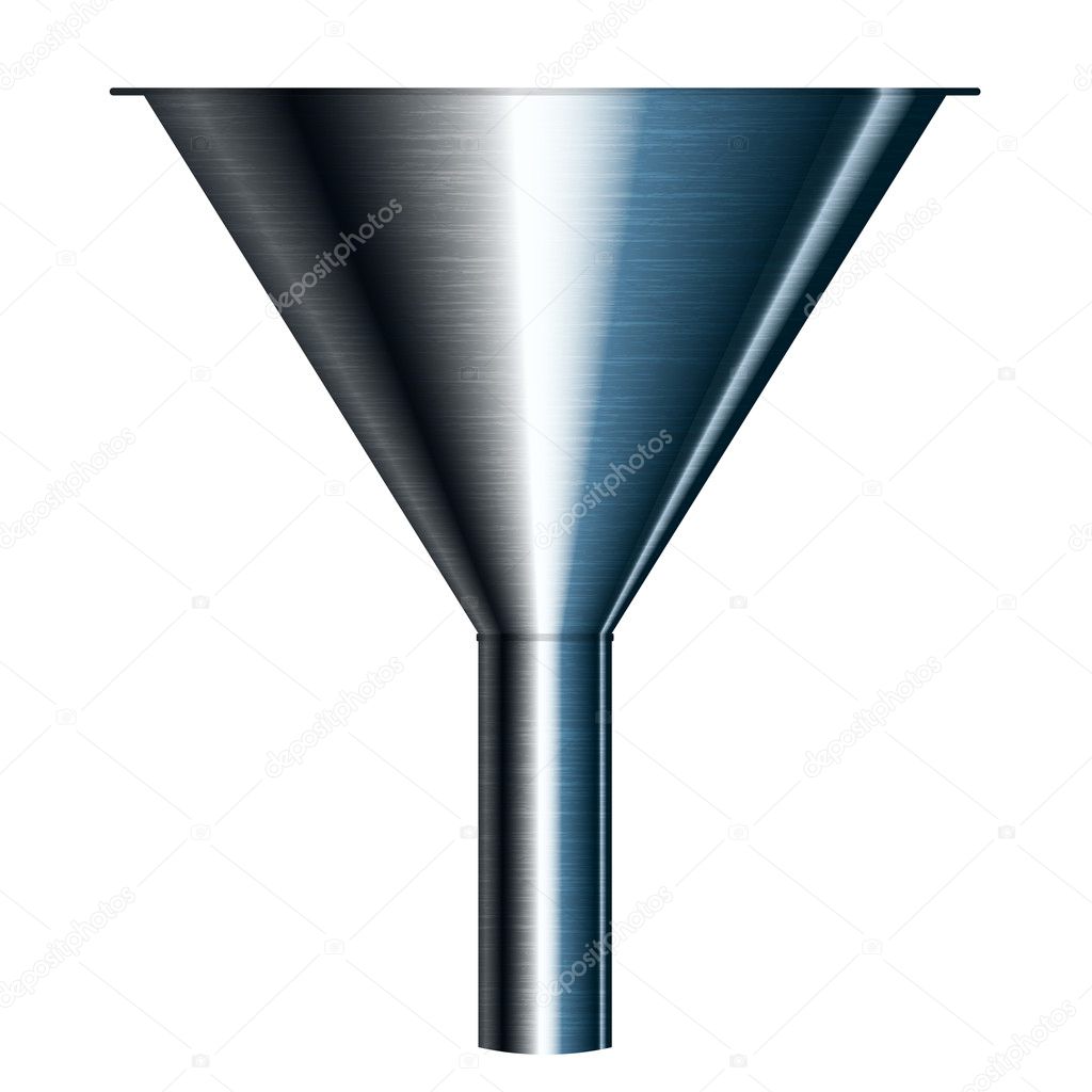 Vector illustration of funnel