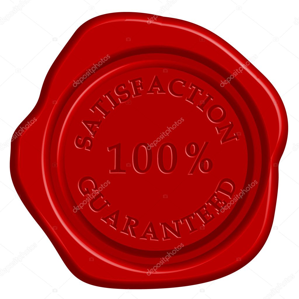 Vector illustration of guarantee stamp