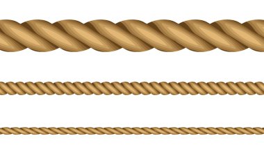 Vector illustration of ropes
