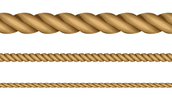 Vectorillustratie van touwen — Stockvector