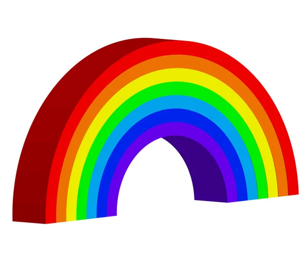 Ilustración vectorial del arco iris — Vector de stock