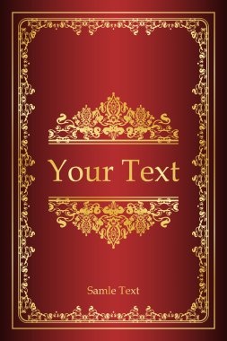 Book cover - vintage background clipart