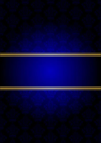Vektor blått och guld bakgrund — Stock vektor