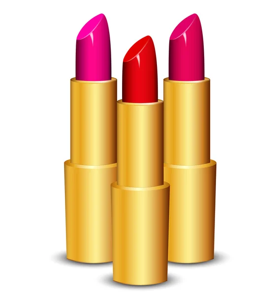 Vector Illustration of lipsticks — Stock Vector