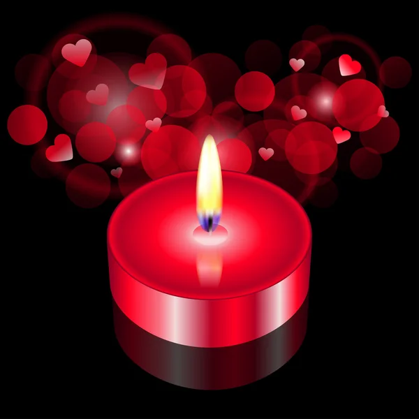 红色蜡烛矢量插画 — 图库矢量图片
