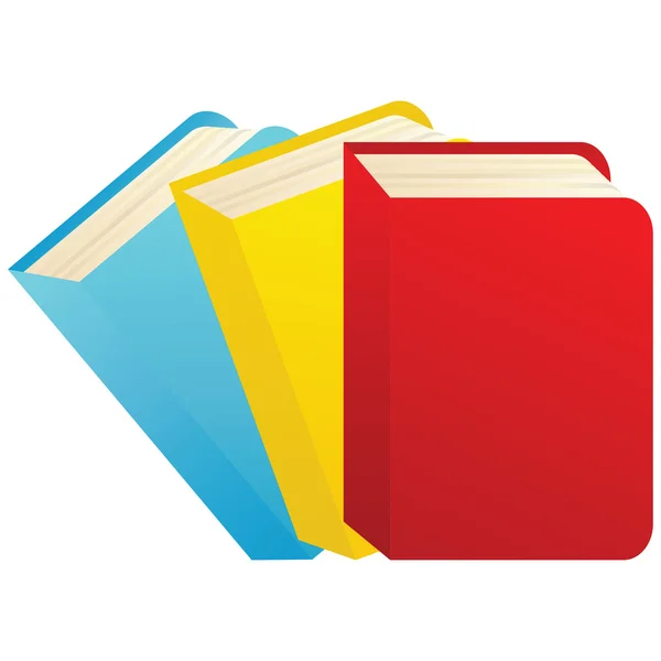 Renkli kitaplar — Stok Vektör