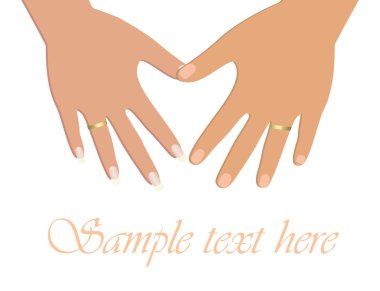 Couple of hands clipart