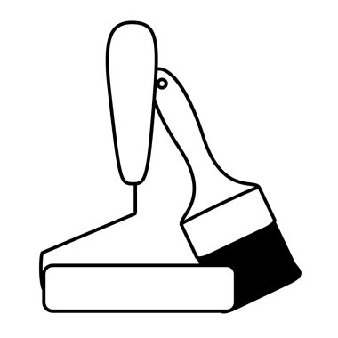 Brush and roller clipart